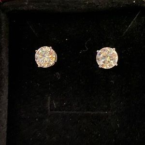 COPY - 4 Carat Total Weight Moissanite earrings